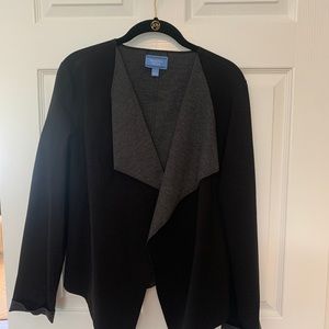 Vera Wang Two-Tone Stretch Blazer: LARGE